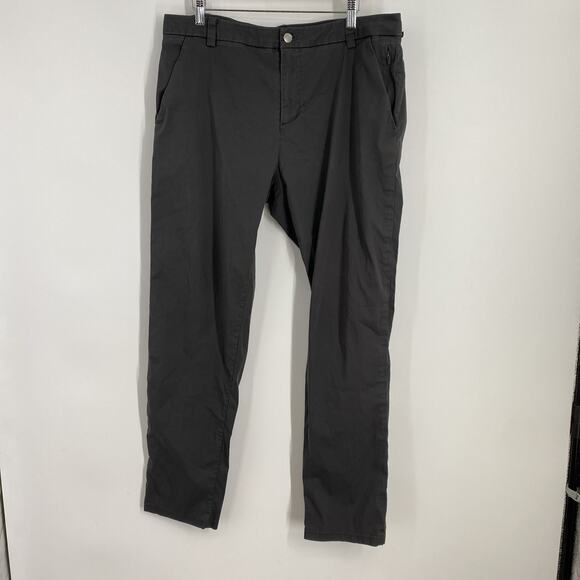 Lululemon Pants Men’s Size 34 Grey Pockets Stretch Athleisure Casual Preppy 953 - Picture 1 of 7